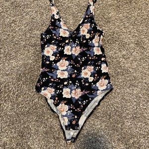 Floral body suit